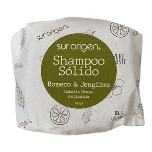 Sur Origen Shampoo Sólido Anticaída Romero & Jengibre 80 g