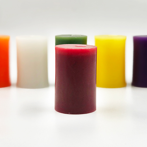 VELA PILAR ROJO FRUTILLA