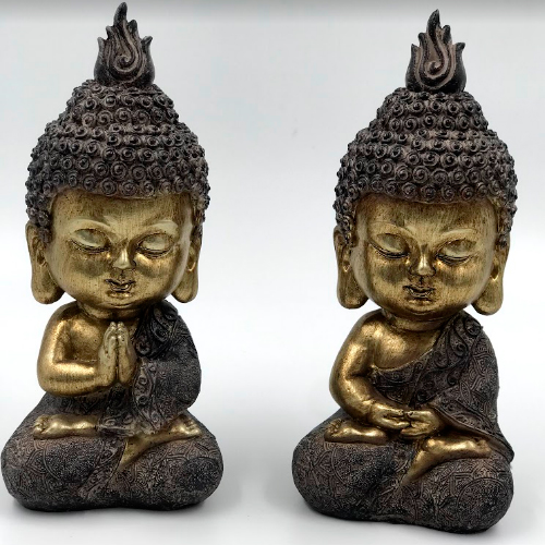 BUDAS MEDITANDO 2 PZAS