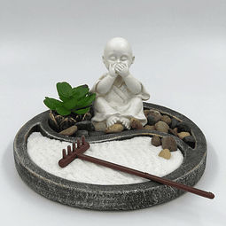 JARDIN ZEN CIRCULAR MONJE MUDO