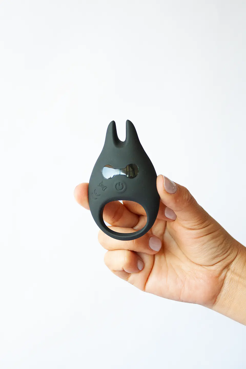 Anillo Vibrador Recargable Alma Menta Negro 2