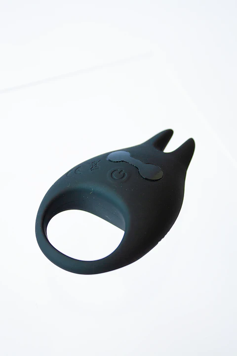 Anillo Vibrador Recargable Alma Menta Negro