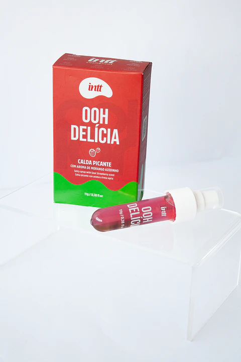 Gel para Sexo Oral Oh Delicia Sabor Fresa Ácida INTT – 11 g