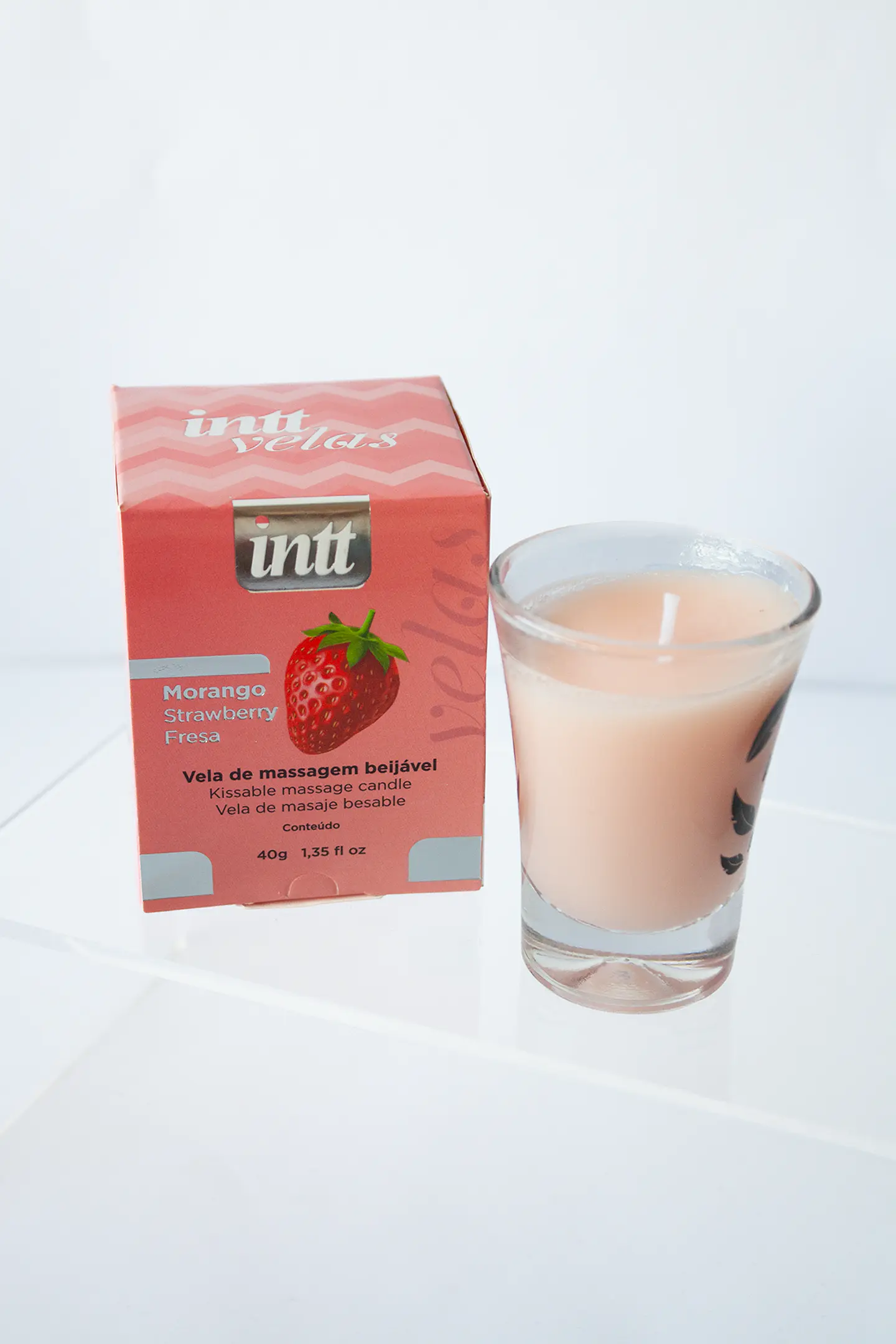 Vela de Masaje Besable Sabor Fresa 40g – INTT 1