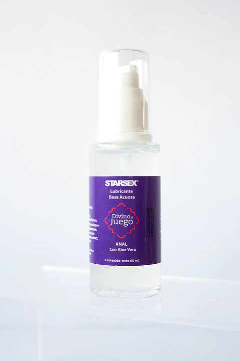 Lubricante Anal Aloe Vera Divino Juego Starsex Natural 60 ml