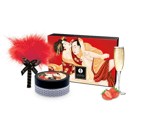 Polvo de masaje Besable Shunga Frutilla 286 g