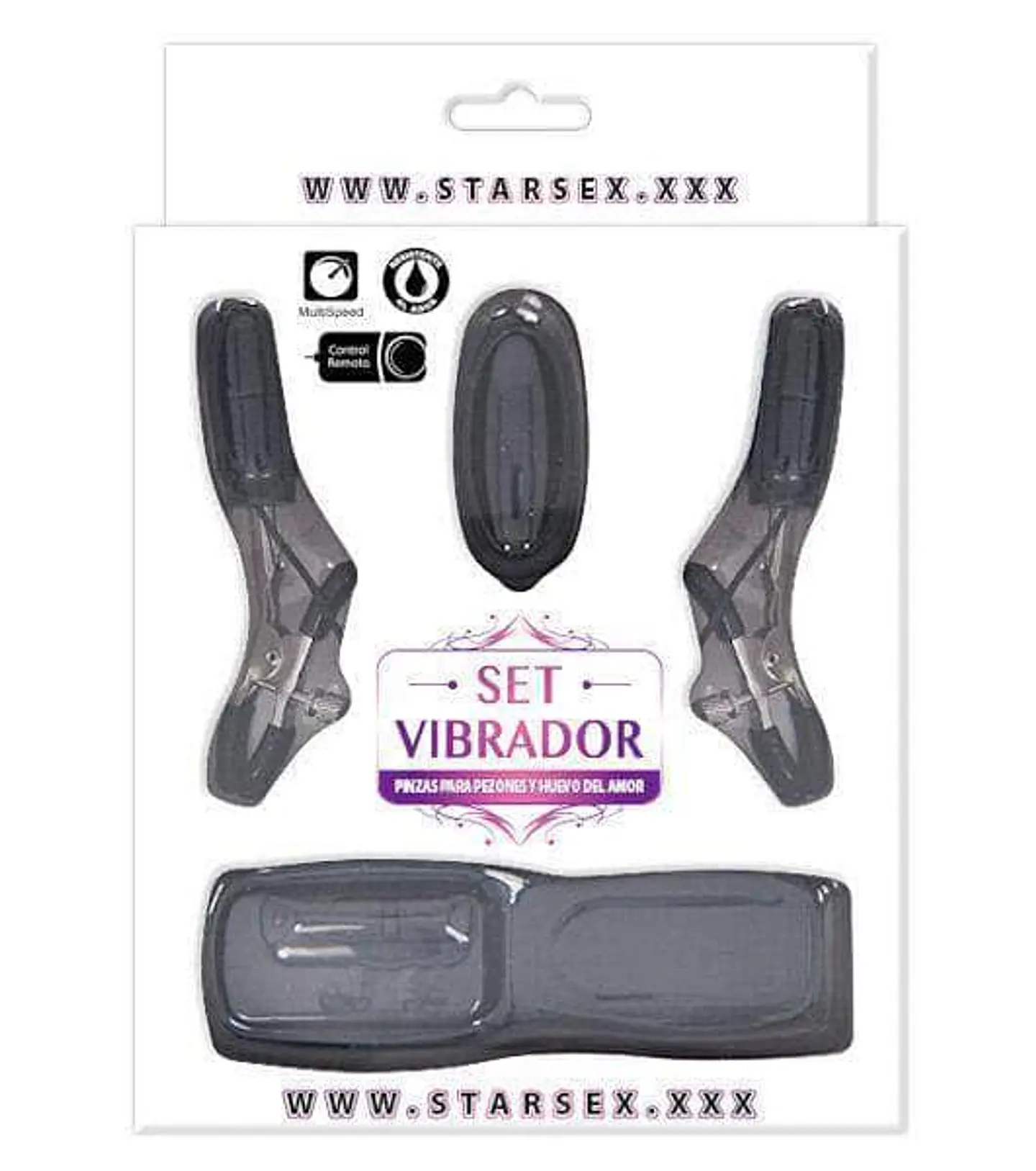 Pinzas de Pezones y Huevo Estimulador vibrador 2