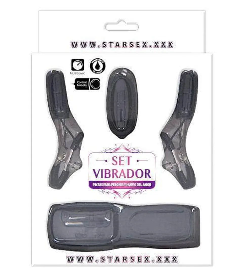 Pinzas de Pezones y Huevo Estimulador vibrador 2