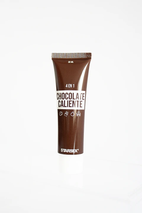 Lubricante Hibrido con Sabor y Efecto Chocolate Caliente 30ml - Starsex