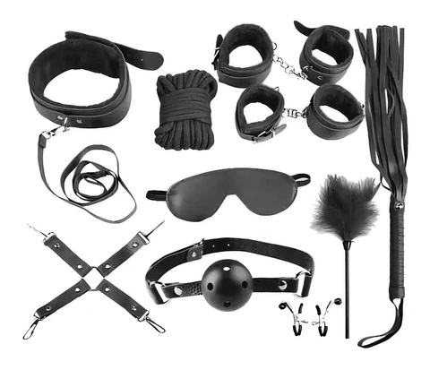 Kit BDSM 10 Piezas Negro Starsex
