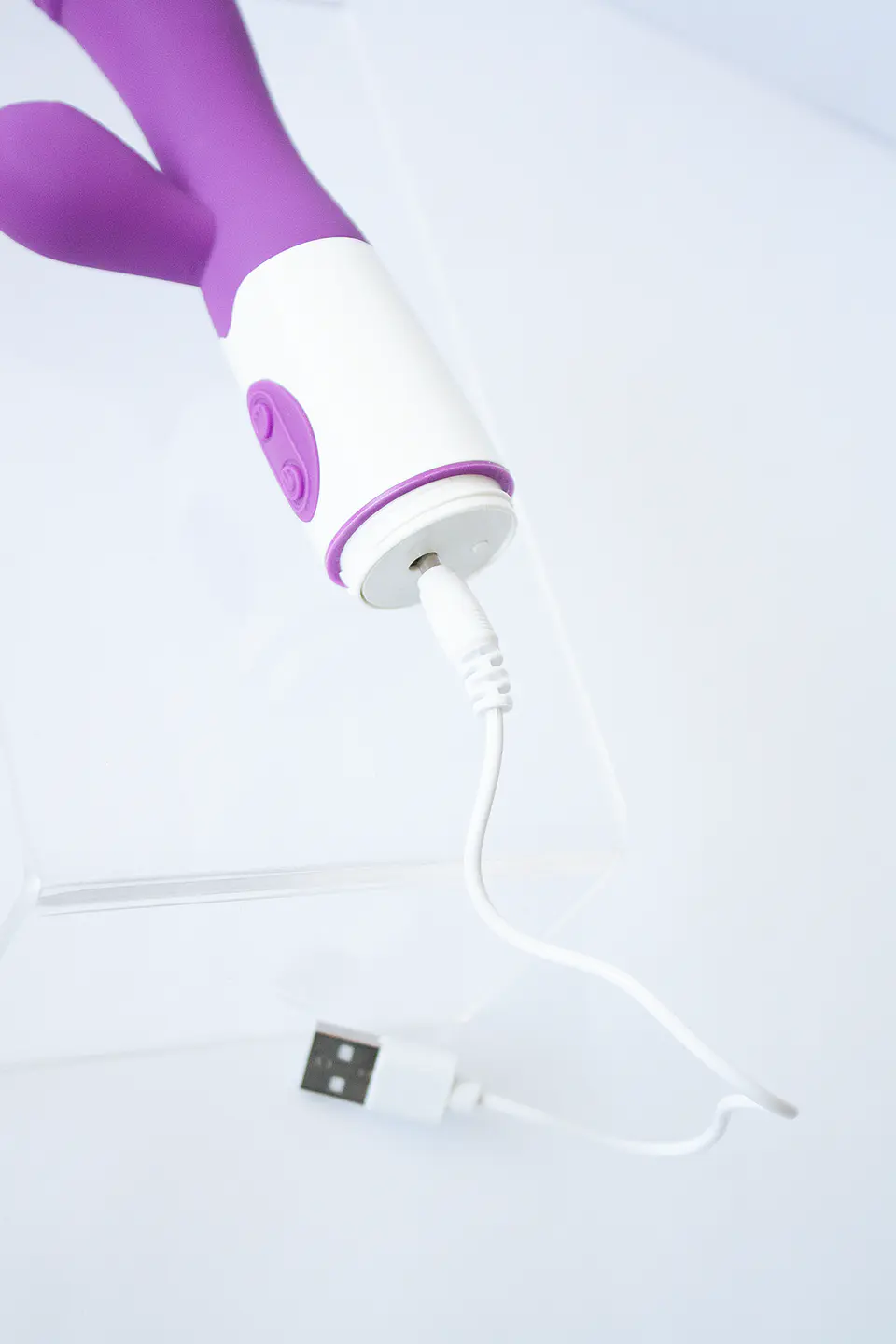 Vibrador Doble Estimulación Snappy Recargable Morado 3