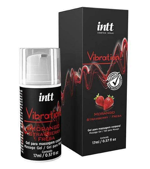 Gel Estimulante Efect Vibración Frutilla 17mL Vibration INTT