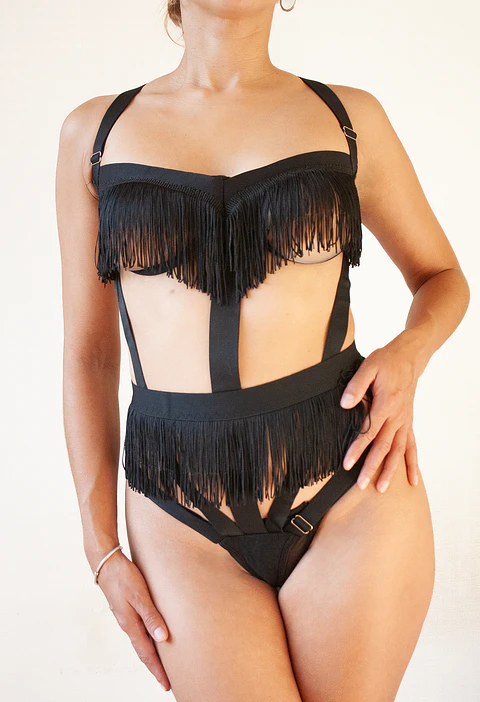 Body Fringe Negro 