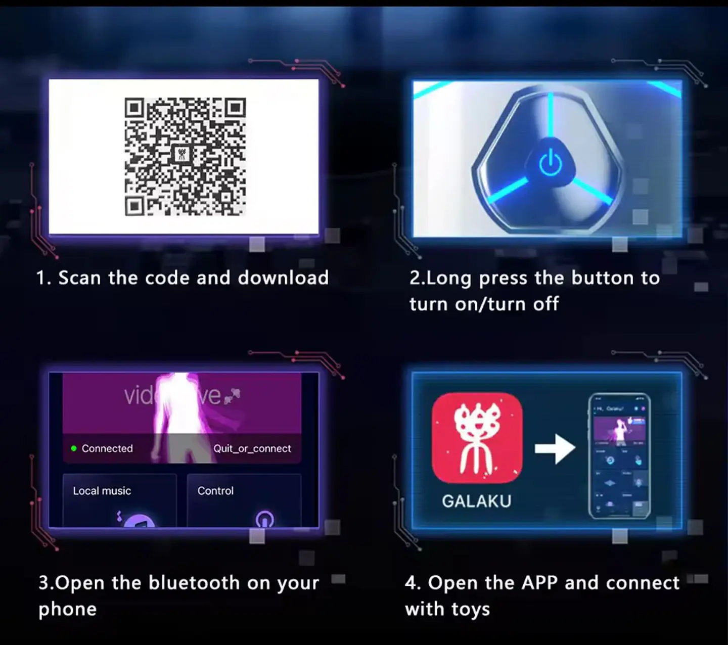 Masturbador con Succión Vibración y App GALAKU  5