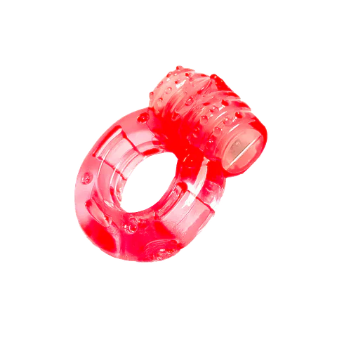 Anillo vibrador de jelly con estimulador de clítoris desechable
