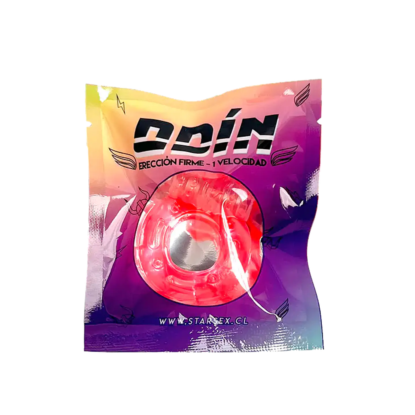 Anillo vibrador de jelly con estimulador de clítoris desechable 2
