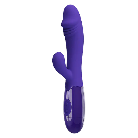 Vibrador Doble Estimulación Snappy Recargable Morado
