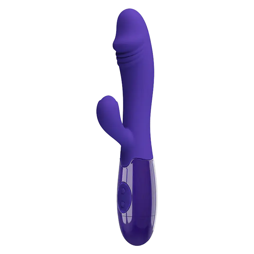 Vibrador Doble Estimulación Snappy Recargable Morado 1