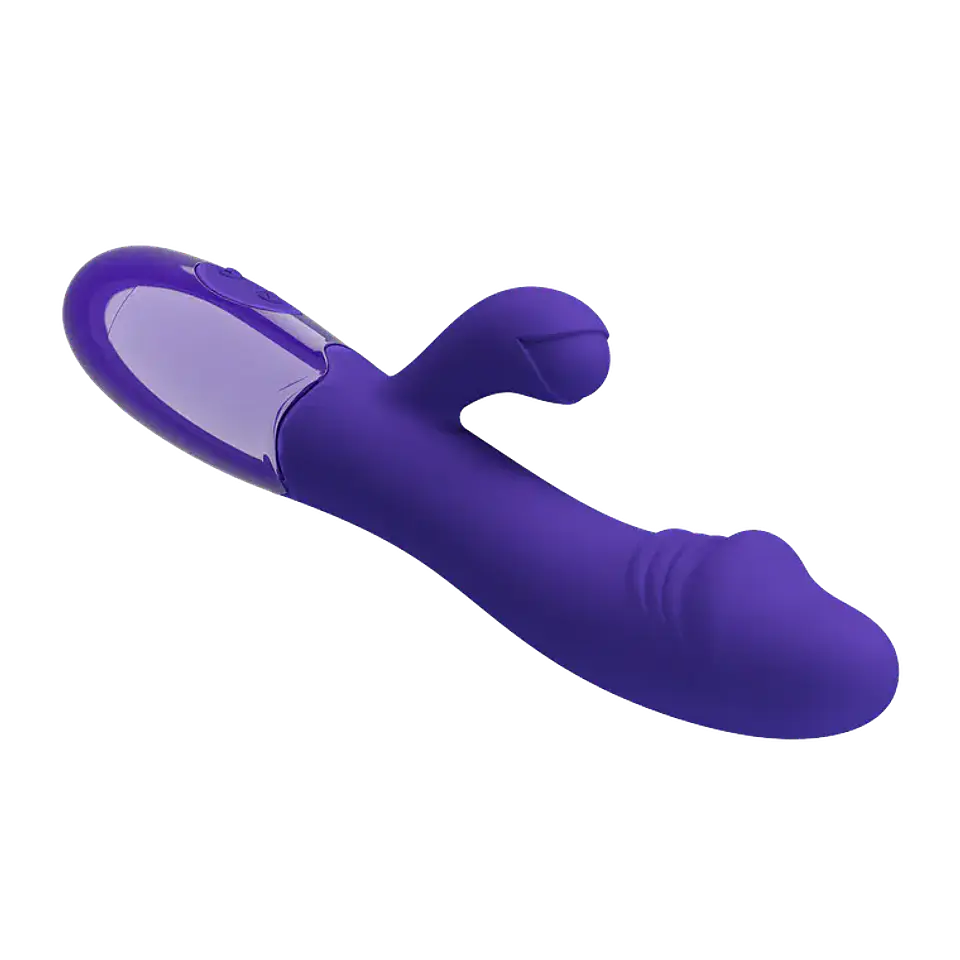 Vibrador Doble Estimulación Snappy Recargable Morado 4