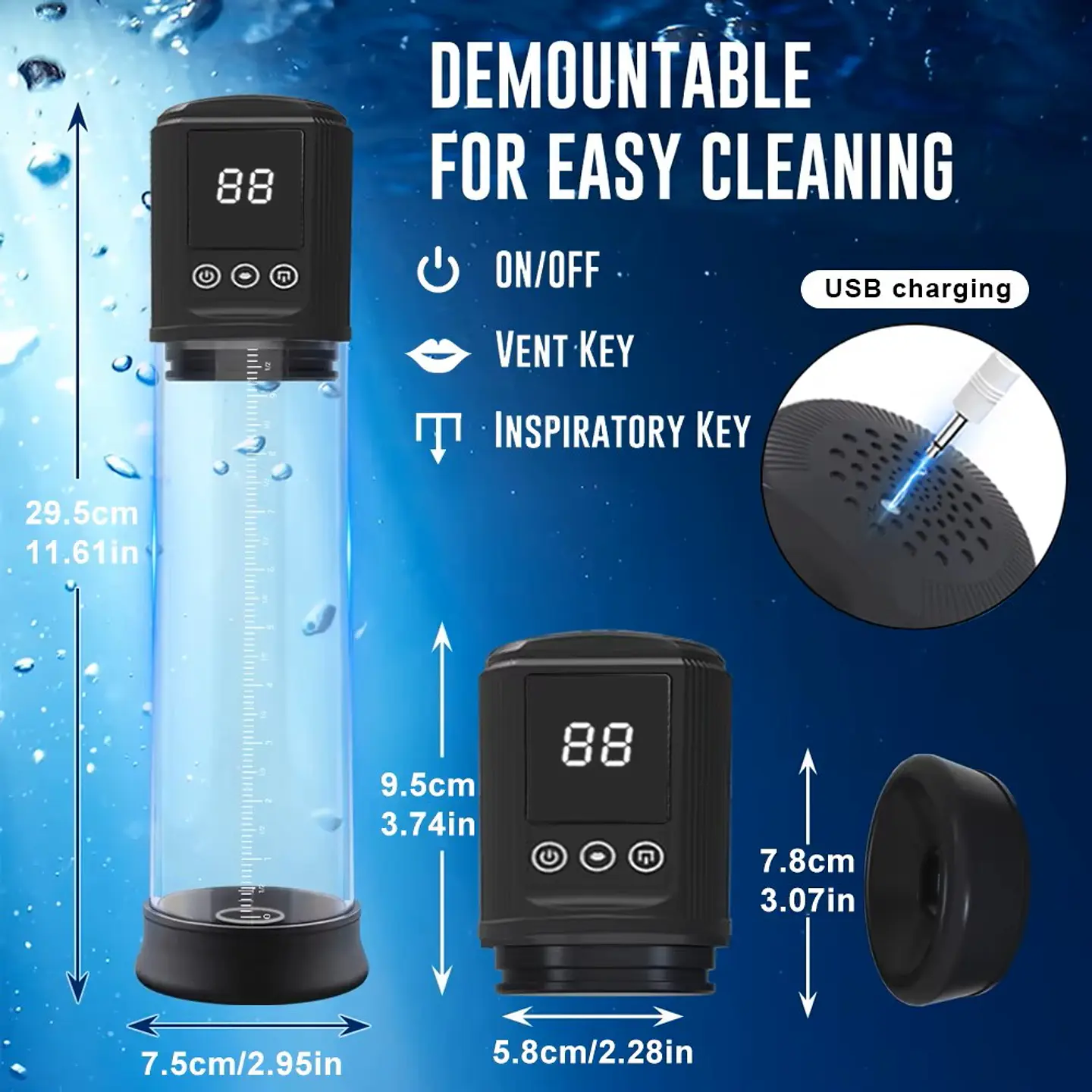 Bomba de vacío Eléctrica Carga USB 2