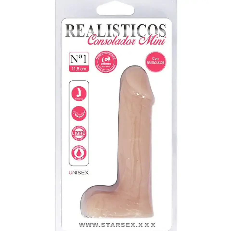 Mini Dildo Consolador RealÍstico 11,5 cm Nº1 1