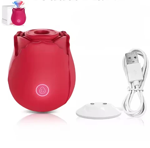 Succionador de Clitoris Rosa color Rojo