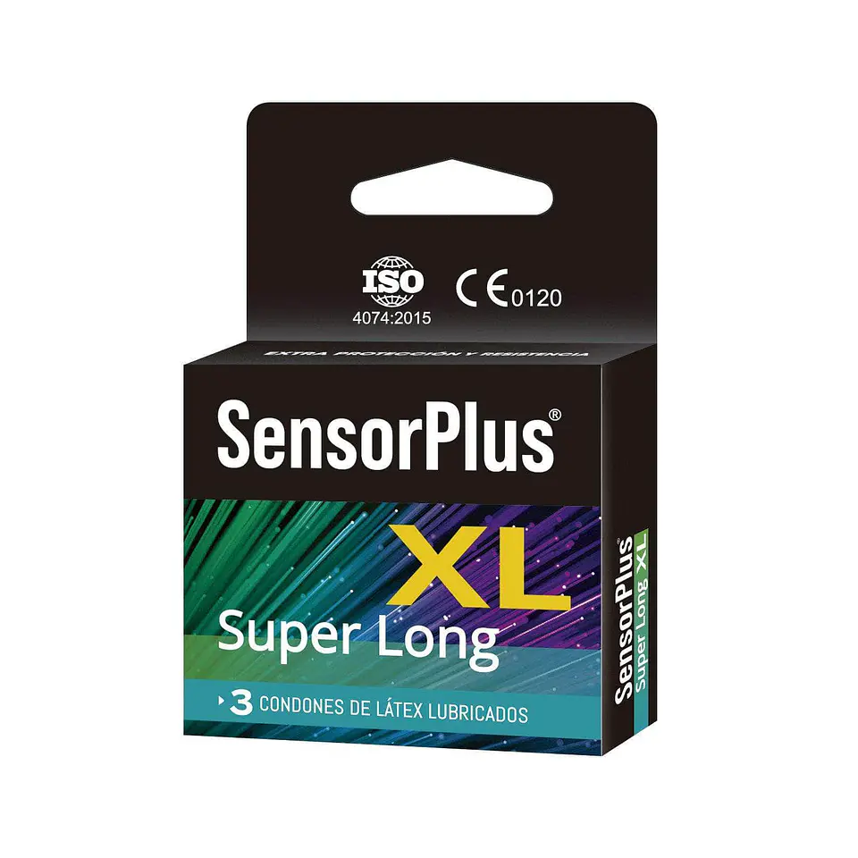 Preservativo Sensor Plus Super Long XL 3 Unidades 1