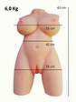 Torzo Masturbador Realístico L 6,0 Kg - Miniatura 1