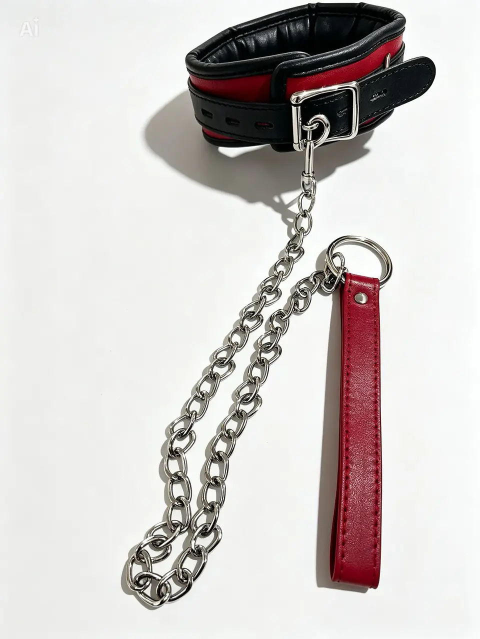 Collar Luxury con Cadena Acolchado BDSM 1
