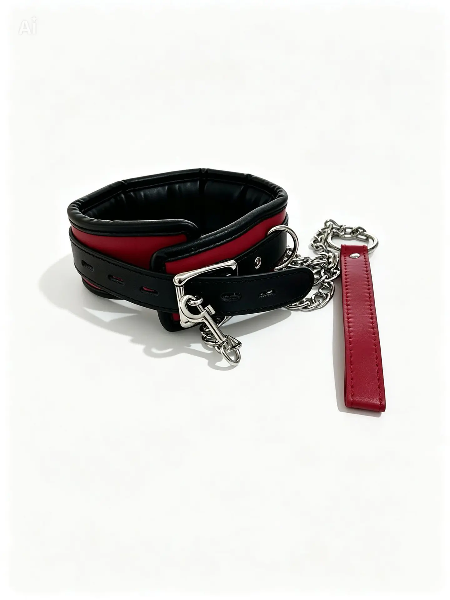 Collar Luxury con Cadena Acolchado BDSM 2