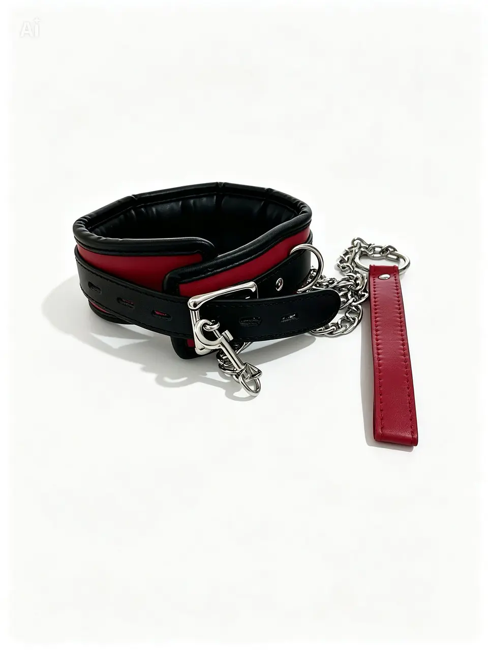 Collar Luxury con Cadena Acolchado BDSM 2