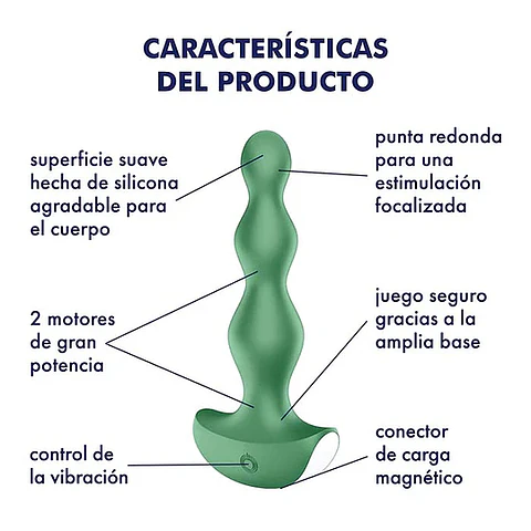 Plug  Anal con Vibrador Lolli Plug 2 -  SATISFYER