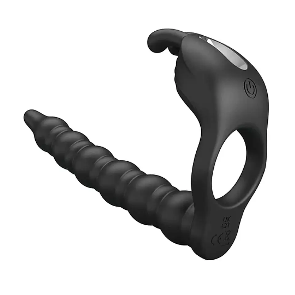 Anillo Vibrador Doble Penetración USB BLACKNEY - PRETTY LOVE 3