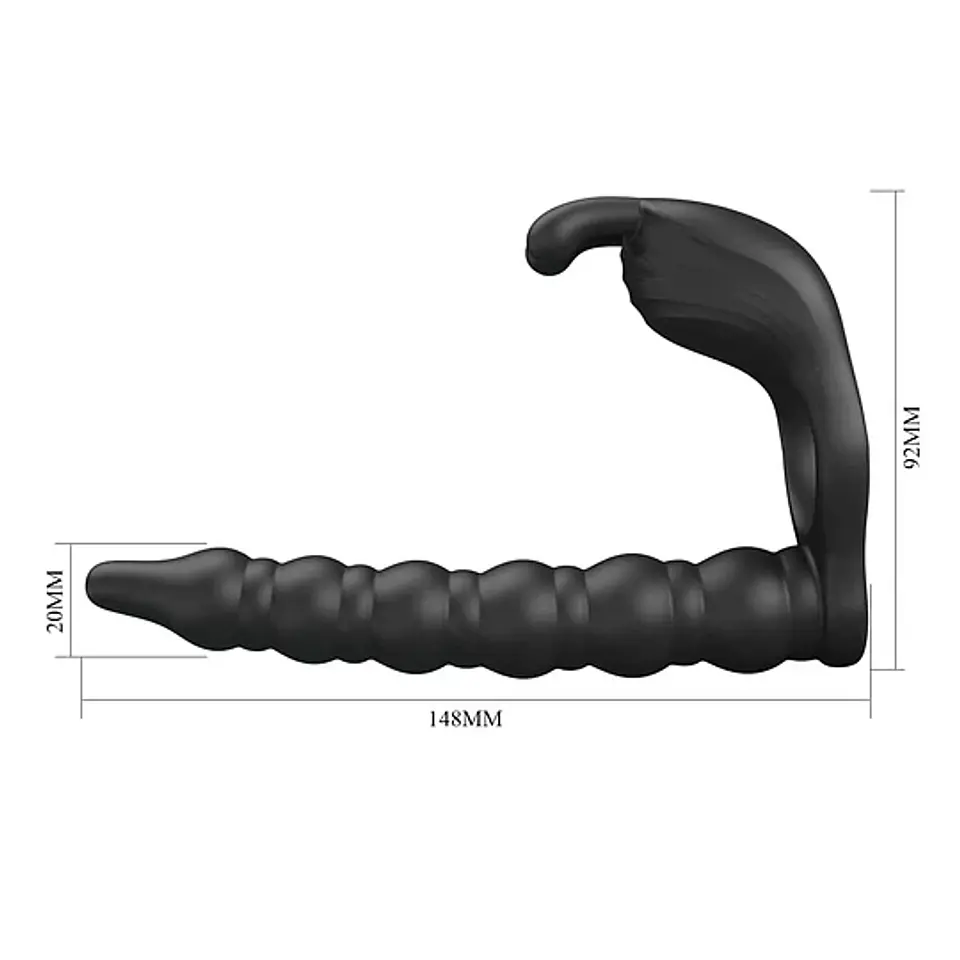 Anillo Vibrador Doble Penetración USB BLACKNEY - PRETTY LOVE 4