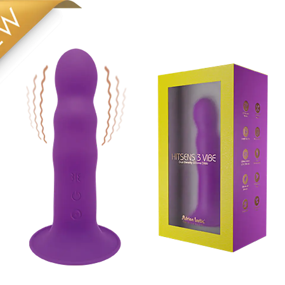 Dildo Vibrador Hitsens 3 Vibe Purple Recargable 18 cm 1