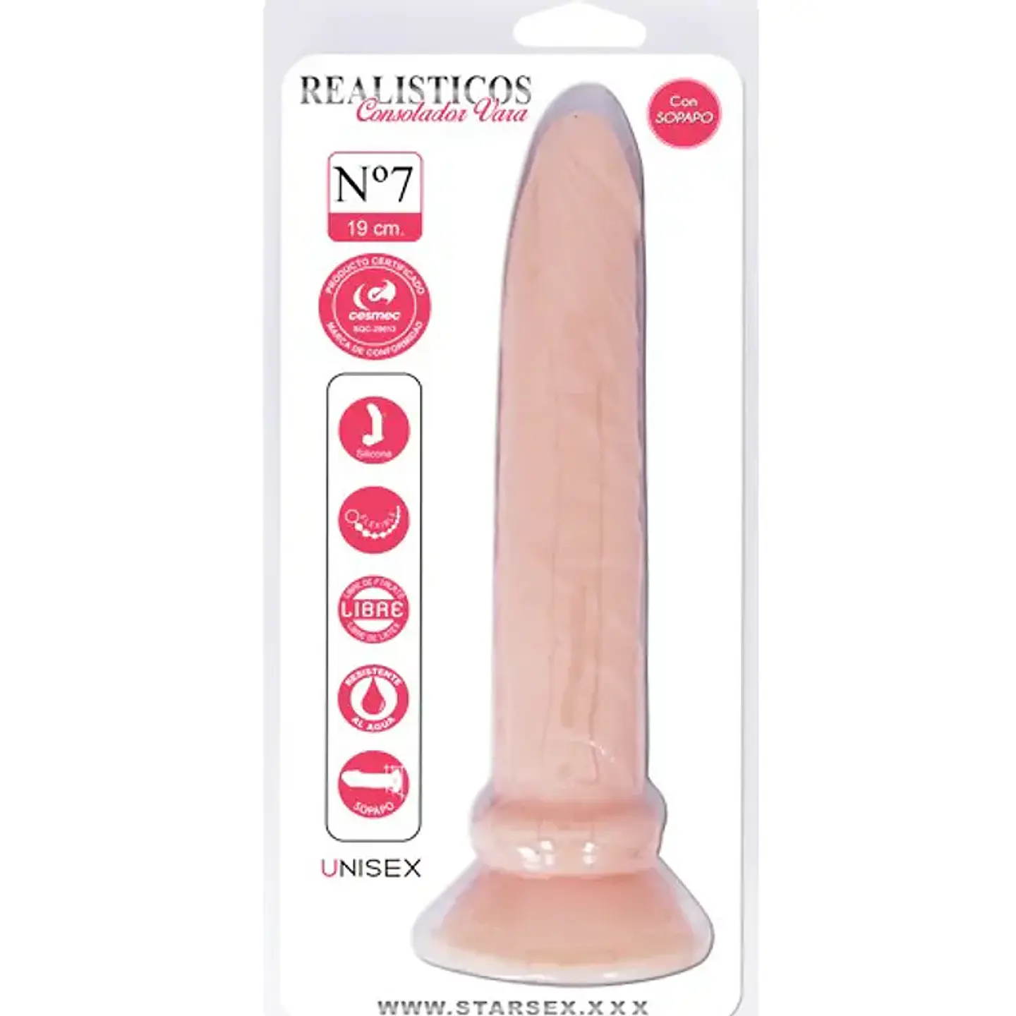 Dildo Consolador Realístico Vara 19,5 cm  N°7 3