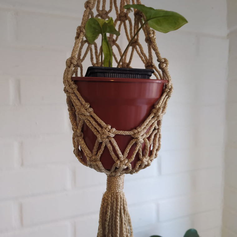 Taller de macramé - Colgante capullo de mariposa 4