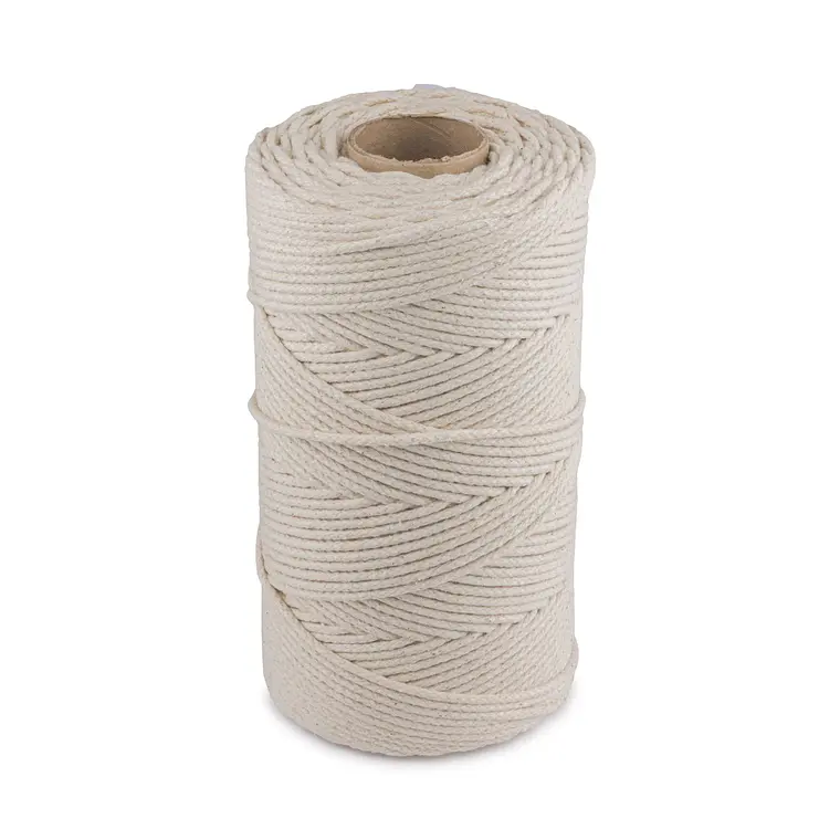 Cordón algodón crudo trenzado 3 mm nacional 1