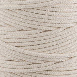 Cordón algodón crudo trenzado 3 mm nacional