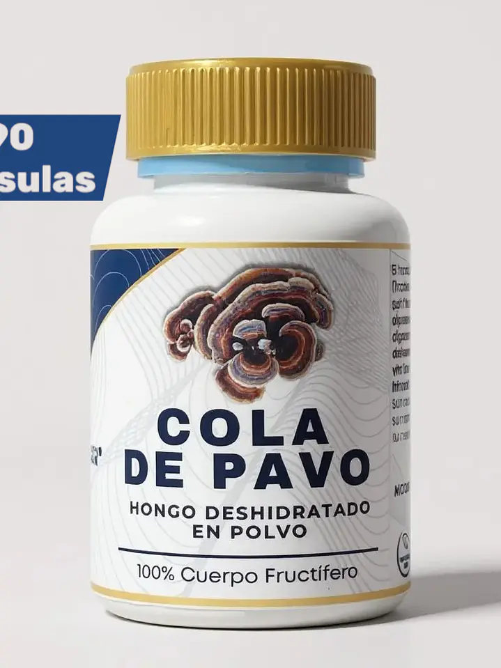 90 Capsulas de Cola de Pavo 1