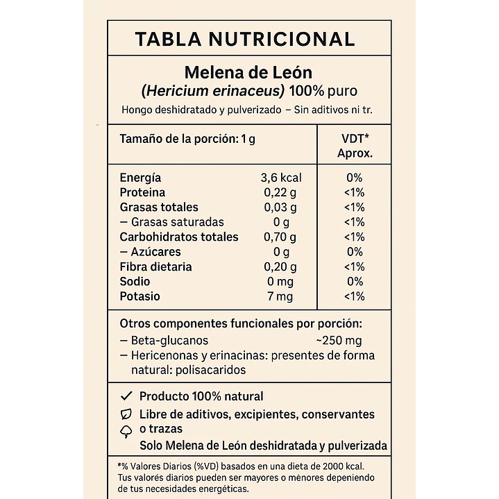 Pack Promocional - 2 Tarros de melena de leon x 60 Capsulas c/u - 120 capsulas en total 12