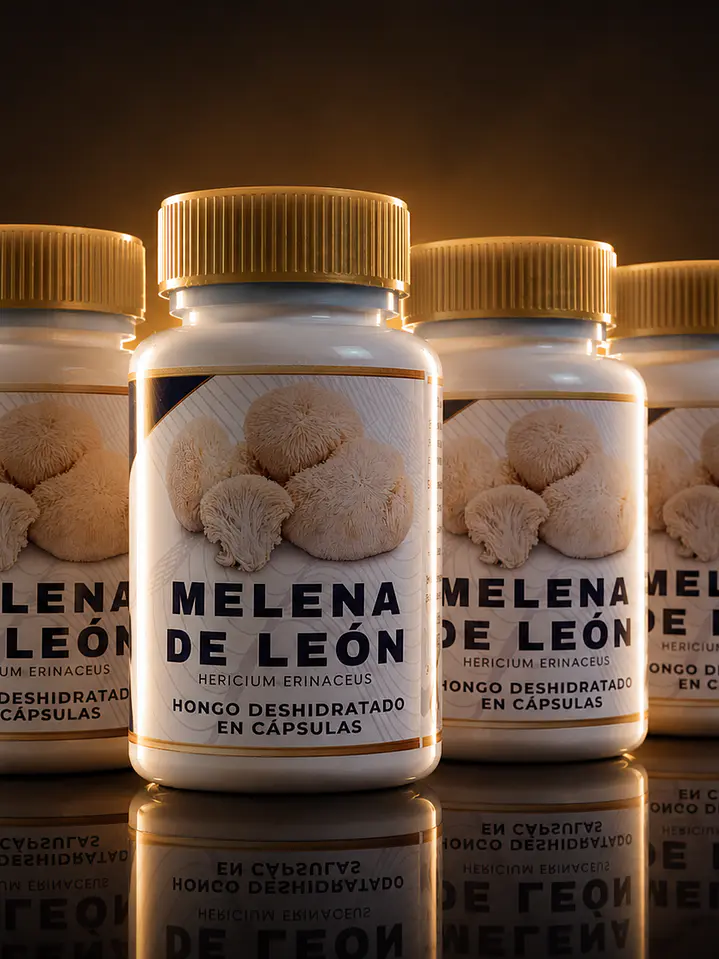 Pack Promocional - 4 Tarros de melena de leon x 60 Capsulas c/u - 240 capsulas en total+ OBSEQUIO 1