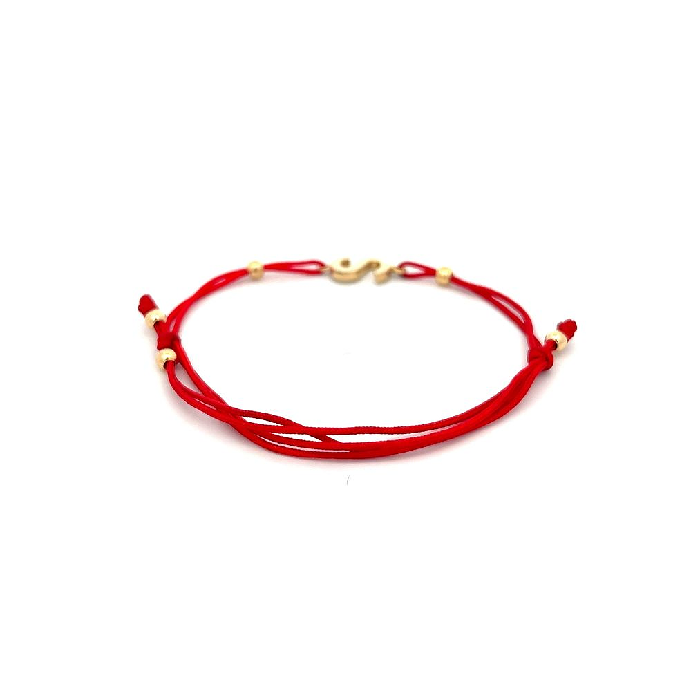 Pulsera Letra S Oro Amarillo 18K