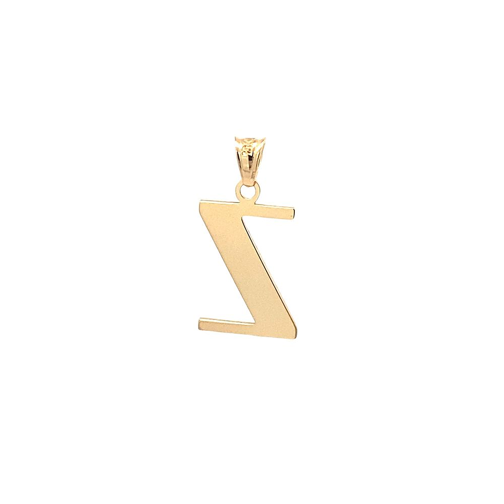 Colgante De Oro Amarillo 18K Letra Z 