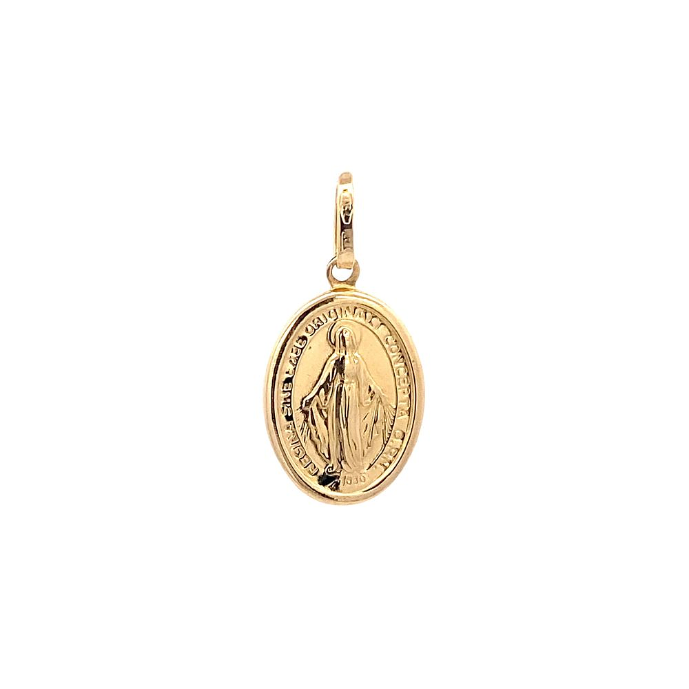 Colgante De Oro Amarillo Virgen de los Milagros