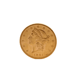 Moneda De Oro 20 Dollars Estados Unidos “Double Eagle” Año 1881