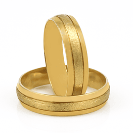Argollas De Matrimonio Gold Sand