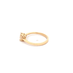 Anillo De Oro Amarillo 18K Solitario Con Piedra 