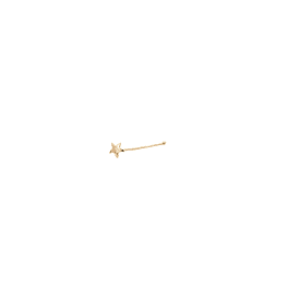 Piercing De Oro Amarillo 18K Para Nariz En Forma De Estrella