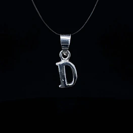 Colgante De Plata 925 Letra D Lisa 